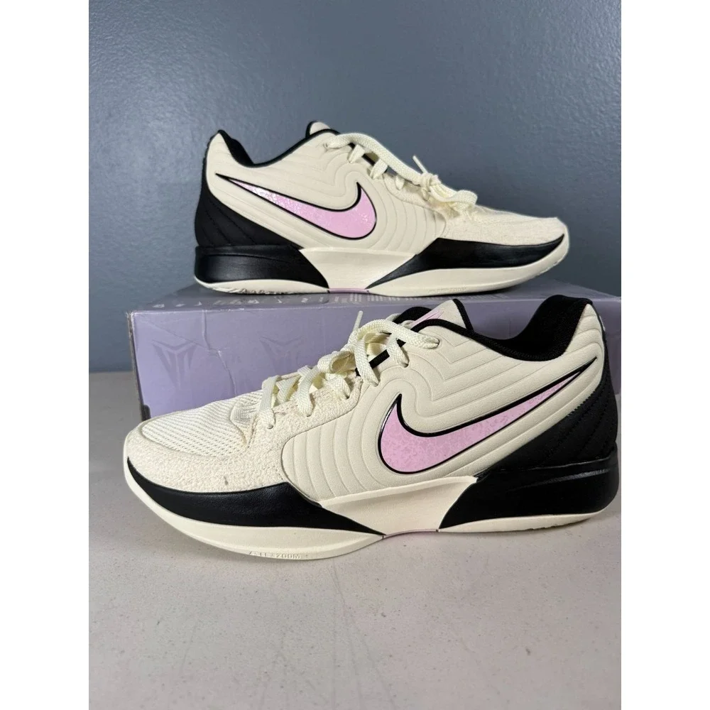 Nike Ja 1 Low Coconut Milk Soft Pink Basketball Sneakers Mens Size‎ 11.5